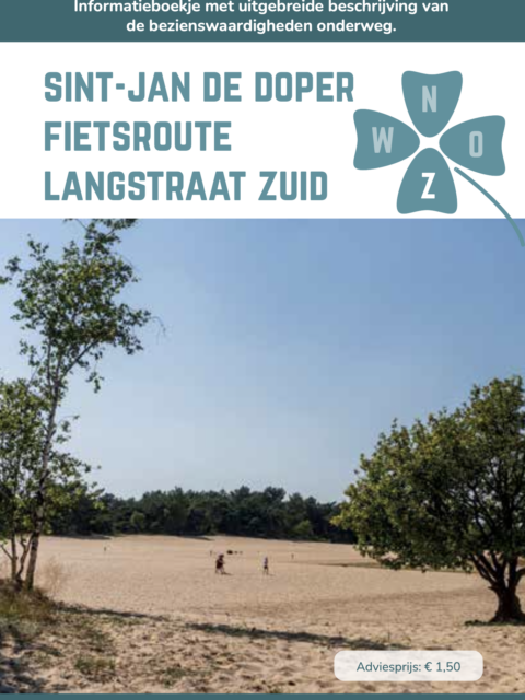 Voorkant fietsroute als link naar digitale fietsroute sint-jan de doper
