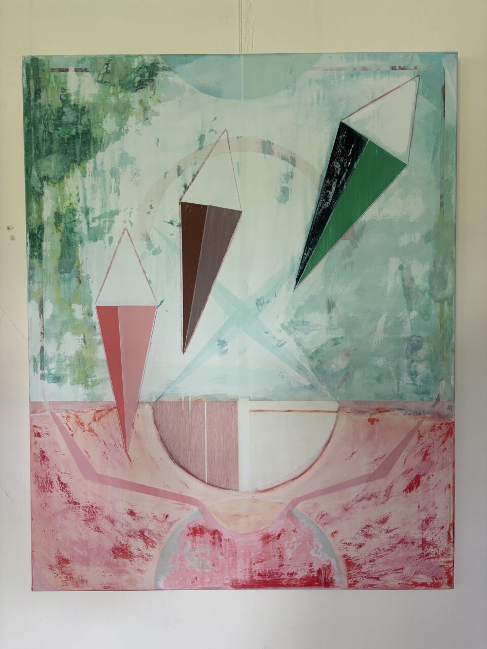 Werk van Astrid Abels tijdens expositie op Sprankenhof